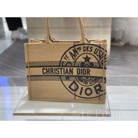 dior burlap bag|christian Dior tote bag.